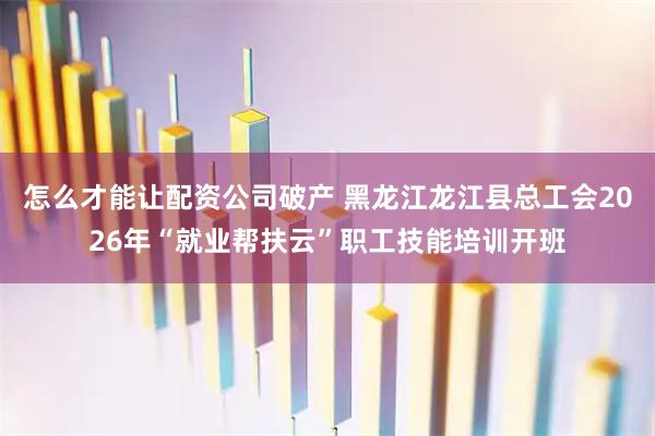 怎么才能让配资公司破产 黑龙江龙江县总工会2026年“就业帮扶云”职工技能培训开班