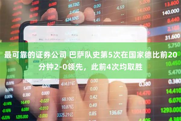 最可靠的证券公司 巴萨队史第5次在国家德比前20分钟2-0领先，此前4次均取胜